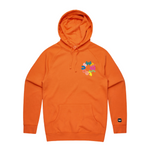 full circle orange hoodie